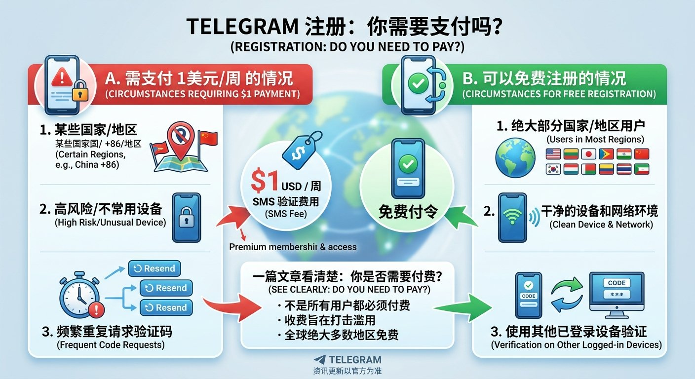Telegram是不是还需要花1美元才能注册账户？一篇文章说清楚的封面图